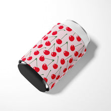 Load image into Gallery viewer, Cherries on Pink Can or Bottle Hugger BB5139CC