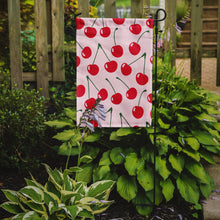 Load image into Gallery viewer, Cherries on Pink Garden Flag - Outdoor Decorative Yard Flag BB5139GF