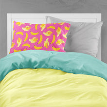 Load image into Gallery viewer, Bananas on Pink Fabric Standard Pillowcase – Artistic Decorative Front, White Back BB5140PILLOWCASE