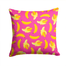 Load image into Gallery viewer, Bananas on Pink Throw Pillow - 14x14 Decorative Pillow – Art for Your Home &amp; Patio BB5140PW1414