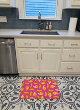 Load image into Gallery viewer, Bananas on Pink Machine Washable Memory Foam Mat BB5140RUG