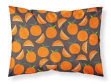 Load image into Gallery viewer, Oranges on Gray Fabric Standard Pillowcase – Artistic Decorative Front, White Back BB5142PILLOWCASE