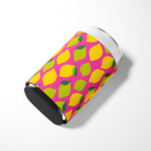 Load image into Gallery viewer, Lemons and Limes on Pink Can or Bottle Hugger BB5143CC