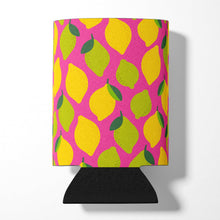 Load image into Gallery viewer, Lemons and Limes on Pink Can or Bottle Hugger BB5143CC