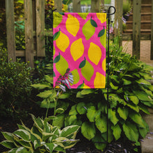 Load image into Gallery viewer, Lemons and Limes on Pink Garden Flag - Outdoor Decorative Yard Flag BB5143GF