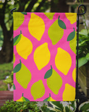 Load image into Gallery viewer, Lemons and Limes on Pink Garden Flag - Outdoor Decorative Yard Flag BB5143GF