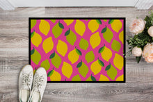 Load image into Gallery viewer, Lemons and Limes on Pink Doormat - 18x27 Decorative Floor Mat – Indoor/Outdoor Rug with Artistic Flair BB5143MAT