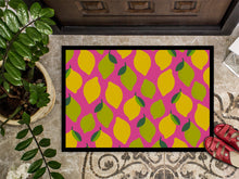 Load image into Gallery viewer, Lemons and Limes on Pink Doormat - 18x27 Decorative Floor Mat – Indoor/Outdoor Rug with Artistic Flair BB5143MAT