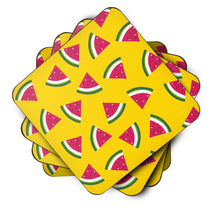 Load image into Gallery viewer, Watermelon on Yellow Foam Coaster  BB5144FC