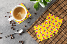 Load image into Gallery viewer, Watermelon on Yellow Foam Coaster  BB5144FC
