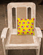 Load image into Gallery viewer, Watermelon on Yellow Fabric Decorative Pillow BB5144PW1818