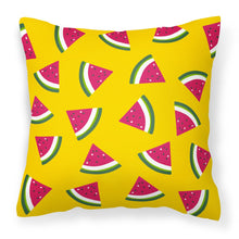 Load image into Gallery viewer, Watermelon on Yellow Fabric Decorative Pillow BB5144PW1818