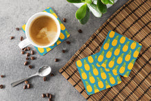 Load image into Gallery viewer, Pineapples on Teal Foam Coaster  BB5145FC