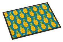 Load image into Gallery viewer, Pineapples on Teal Doormat - 18x27 Decorative Floor Mat – Indoor/Outdoor Rug with Artistic Flair BB5145MAT