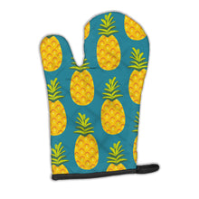 Load image into Gallery viewer, Pineapples on Teal Oven Mitt BB5145OVMT