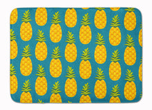 Load image into Gallery viewer, Pineapples on Teal Machine Washable Memory Foam Mat BB5145RUG