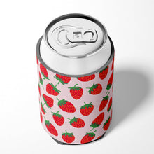 Load image into Gallery viewer, Strawberries on Pink Can or Bottle Hugger BB5146CC