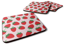 Load image into Gallery viewer, Strawberries on Pink Foam Coaster  BB5146FC