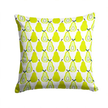 Load image into Gallery viewer, Pears on White Throw Pillow - 14x14 Decorative Pillow – Art for Your Home &amp; Patio BB5147PW1414