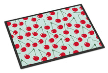 Load image into Gallery viewer, Cherries on Blue Doormat - 18x27 Decorative Floor Mat – Indoor/Outdoor Rug with Artistic Flair BB5148MAT