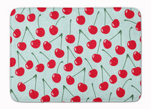 Load image into Gallery viewer, Cherries on Blue Machine Washable Memory Foam Mat BB5148RUG