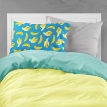 Load image into Gallery viewer, Bananas on Blue Fabric Standard Pillowcase – Artistic Decorative Front, White Back BB5149PILLOWCASE