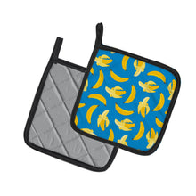 Load image into Gallery viewer, Bananas on Blue Pot Holders - Set of 2 - Heat-Resistant Kitchen Essentials BB5149PTHD