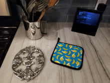 Load image into Gallery viewer, Bananas on Blue Pot Holders - Set of 2 - Heat-Resistant Kitchen Essentials BB5149PTHD