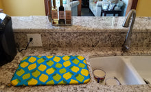 Load image into Gallery viewer, Lemons and Limes Dish Drying Mat – Absorbent, Artistic Kitchen Essentials BB5150DDM