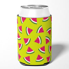 Load image into Gallery viewer, Watermelon on Lime Green Can or Bottle Hugger BB5151CC