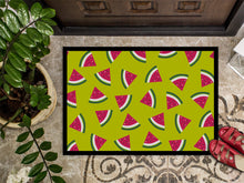 Load image into Gallery viewer, Watermelon on Lime Green Doormat - 24x36 Decorative Floor Mat – Indoor/Outdoor Rug with Artistic Flair BB5151JMAT