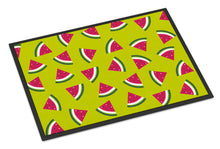 Load image into Gallery viewer, Watermelon on Lime Green Doormat - 18x27 Decorative Floor Mat – Indoor/Outdoor Rug with Artistic Flair BB5151MAT