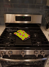 Load image into Gallery viewer, Watermelon on Lime Green Oven Mitt BB5151OVMT