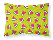 Load image into Gallery viewer, Watermelon on Lime Green Fabric Standard Pillowcase – Artistic Decorative Front, White Back BB5151PILLOWCASE