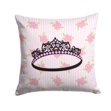 Load image into Gallery viewer, Ballerina Tiara Sparkles Throw Pillow - 14x14 Decorative Pillow – Art for Your Home &amp; Patio BB5159PW1414
