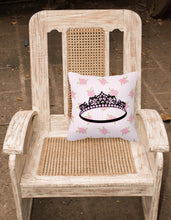 Load image into Gallery viewer, Ballerina Tiara Sparkles Fabric Decorative Pillow BB5159PW1818