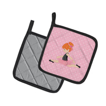 Load image into Gallery viewer, Ballerina Red Head Jete Pot Holders - Set of 2 - Heat-Resistant Kitchen Essentials BB5165PTHD