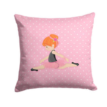 Load image into Gallery viewer, Ballerina Red Head Jete Throw Pillow - 14x14 Decorative Pillow – Art for Your Home &amp; Patio BB5165PW1414