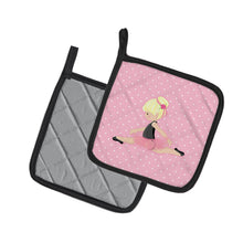Load image into Gallery viewer, Ballerina Blonde Jete Pot Holders - Set of 2 - Heat-Resistant Kitchen Essentials BB5166PTHD
