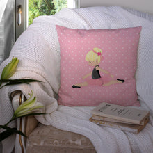 Load image into Gallery viewer, Ballerina Blonde Jete Throw Pillow - 14x14 Decorative Pillow – Art for Your Home &amp; Patio BB5166PW1414