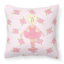Load image into Gallery viewer, Ballerina Blonde Back Pose Fabric Decorative Pillow BB5167PW1818