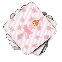 Load image into Gallery viewer, Ballerina Red Front Pose Foam Coaster  BB5169FC