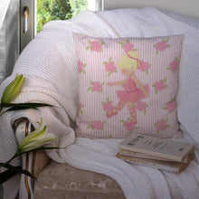 Load image into Gallery viewer, Ballerina Blonde Point Throw Pillow - 14x14 Decorative Pillow – Art for Your Home &amp; Patio BB5171PW1414
