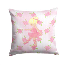 Load image into Gallery viewer, Ballerina Blonde Point Throw Pillow - 14x14 Decorative Pillow – Art for Your Home &amp; Patio BB5171PW1414