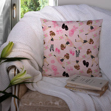 Load image into Gallery viewer, Ballerinas and Roses Throw Pillow - 14x14 Decorative Pillow – Art for Your Home &amp; Patio BB5172PW1414