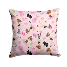Load image into Gallery viewer, Ballerinas and Roses Throw Pillow - 14x14 Decorative Pillow – Art for Your Home &amp; Patio BB5172PW1414