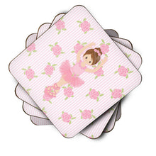 Load image into Gallery viewer, Ballerina Brunette Front Pose Foam Coaster  BB5173FC
