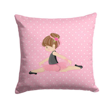 Load image into Gallery viewer, Ballerina Brunette Jete Throw Pillow - 14x14 Decorative Pillow – Art for Your Home &amp; Patio BB5174PW1414