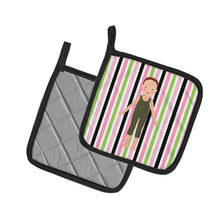 Load image into Gallery viewer, Dancer Bikatard Flexed Hands Pot Holders - Set of 2 - Heat-Resistant Kitchen Essentials BB5183PTHD