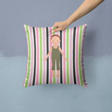 Load image into Gallery viewer, Dancer Bikatard Flexed Hands Throw Pillow - 14x14 Decorative Pillow – Art for Your Home &amp; Patio BB5183PW1414